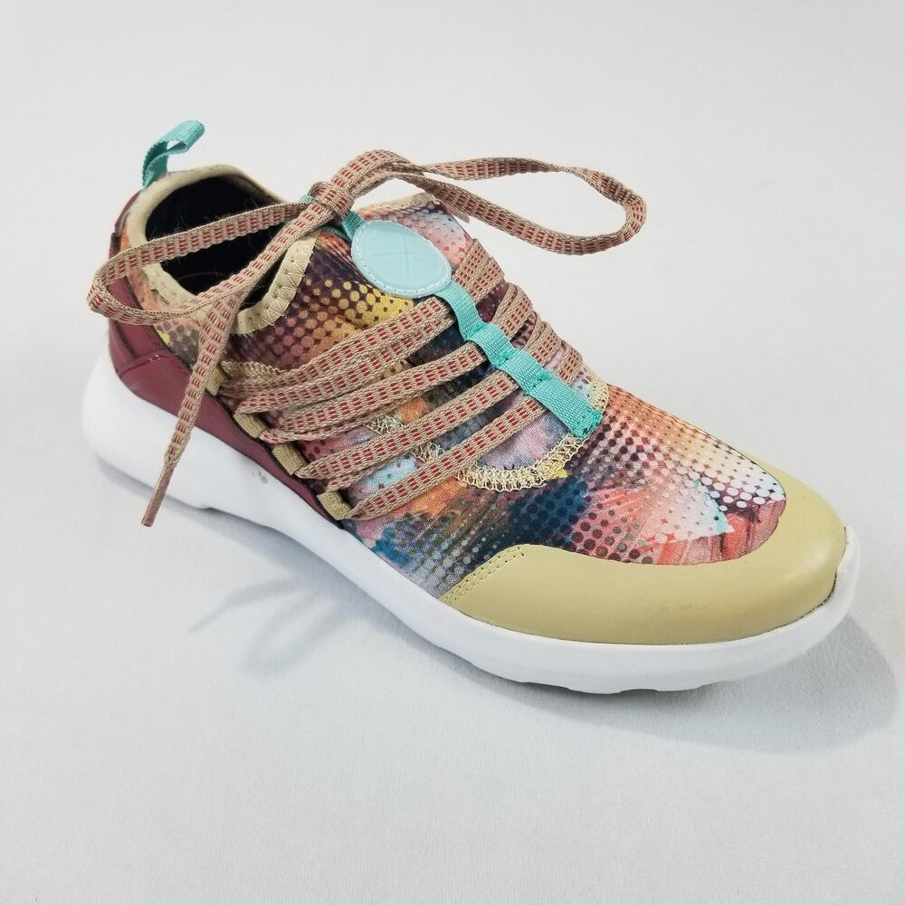 Inkkas Shoes Womens Size 8 Multicolor Geometric Mesh Athletic Comfort Sneakers - Picture 2 of 10